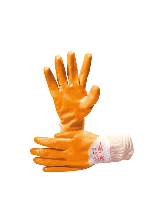 Guanto in NBR Arancio G66R