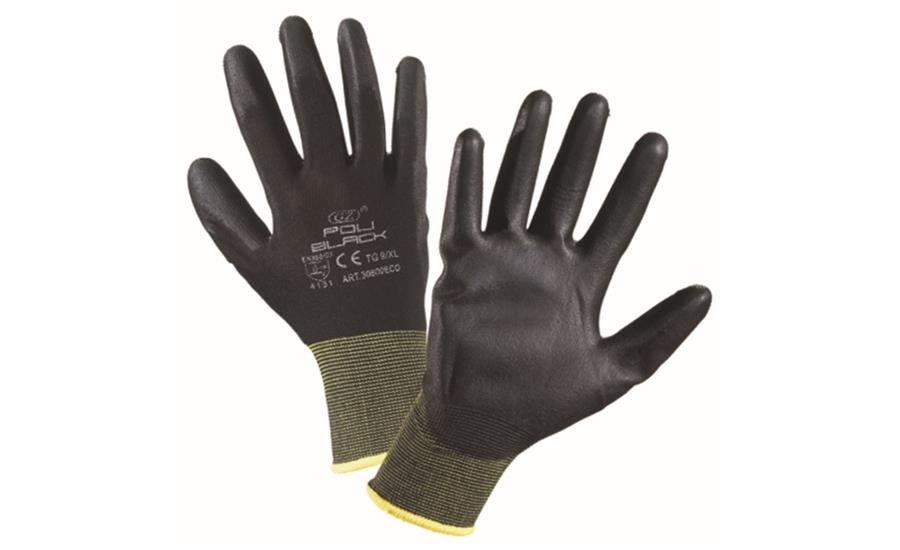 Guanto in poliuretano nero AB30